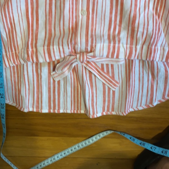 Sanctuary cotton top-peach and white size medium - Picture 5 of 6